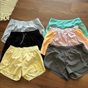 LOT of 6 Athleta Girl Shorts - 12 & 14